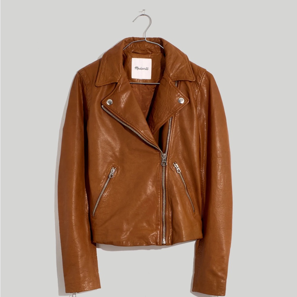 Madewell Tan Leather Jacket
